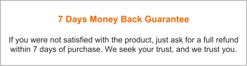 7 Days Money Back Guarantee